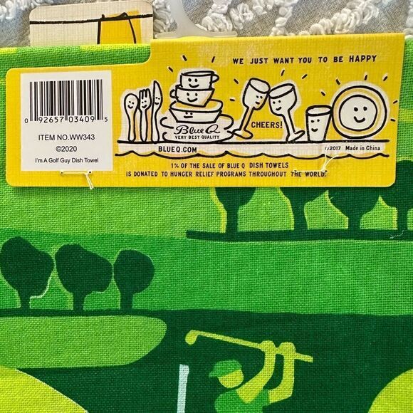 Blue Q Cotton Dish Towel - Big Golf Guy - Picture 5 of 8